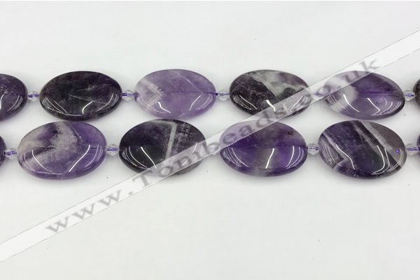 CNA1194 15.5 inches 25*35mm oval amethyst beads wholesale