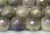 CNA1236 15 inches 8mm faceted round AB-color lavender amethyst beads