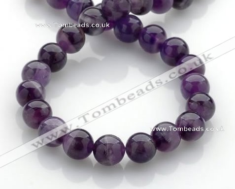 CNA15 15 inch 12mm round natural amethyst quartz beads Wholesale