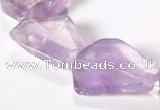 CNA16 15*27mm freeform A- grade natural amethyst beads Wholesale