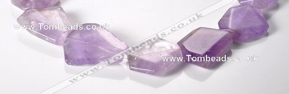 CNA16 15*27mm freeform A- grade natural amethyst beads Wholesale