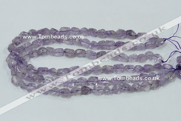 CNA201 15.5 inches 10*14mm faceted nugget natural amethyst beads