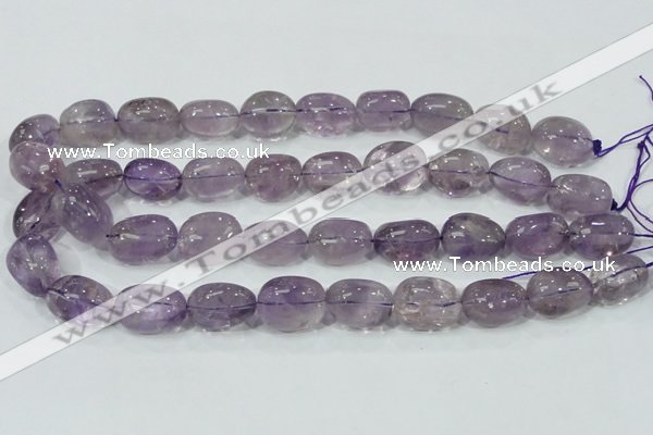 CNA203 15.5 inches 14*20mm nugget natural amethyst beads