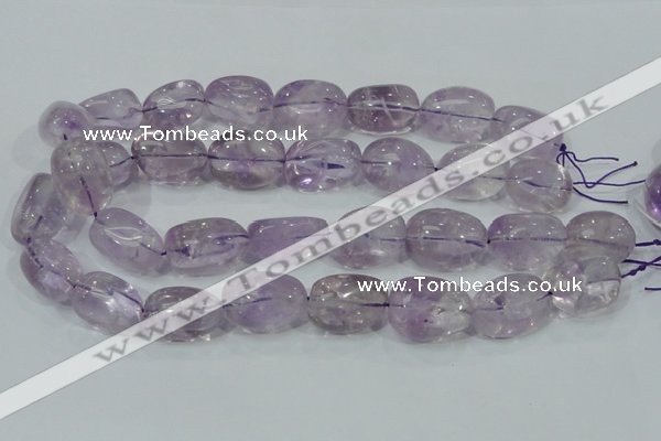 CNA204 15.5 inches 18*25mm nugget natural amethyst beads