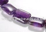 CNA22 13*18mm rectangle A- grade natural amethyst bead Wholesale