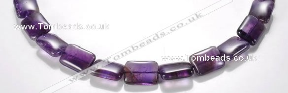 CNA22 13*18mm rectangle A- grade natural amethyst bead Wholesale