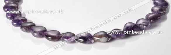 CNA26 14*14mm heart AB- grade natural amethyst beads Wholesale