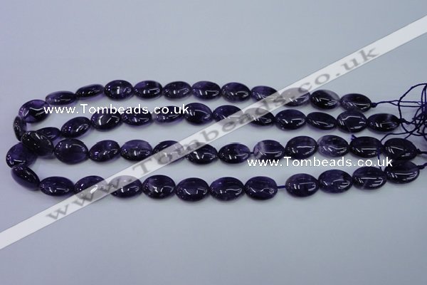 CNA275 15.5 inches 12*16mm oval natural amethyst beads wholesale