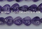 CNA282 15.5 inches 12*12mm heart natural amethyst beads wholesale