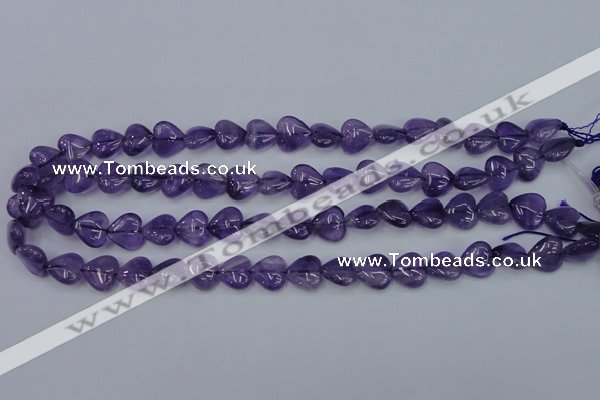 CNA282 15.5 inches 12*12mm heart natural amethyst beads wholesale