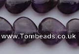 CNA298 15.5 inches 16*16mm heart natural amethyst gemstone beads