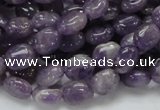 CNA31 15.5 inches 8*10mm oval grade AB natural amethyst beads