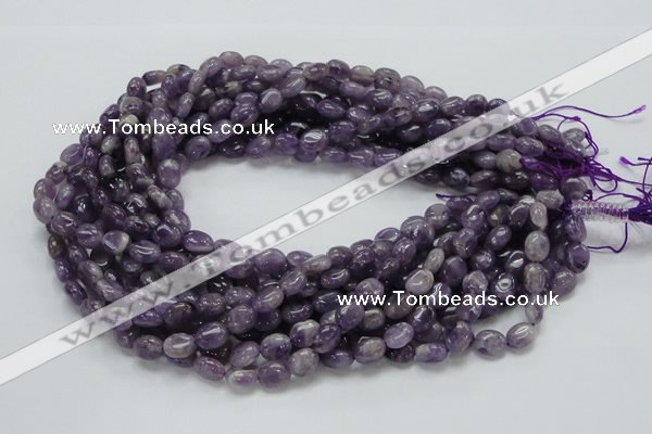 CNA31 15.5 inches 8*10mm oval grade AB natural amethyst beads