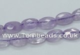 CNA328 15.5 inches 8*12mm faceted oval natural lavender amethyst beads