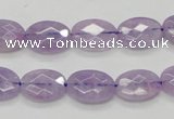 CNA329 15.5 inches 10*14mm faceted oval natural lavender amethyst beads