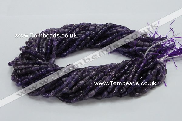 CNA33 15.5 inches 5*8mm rice grade A natural amethyst beads