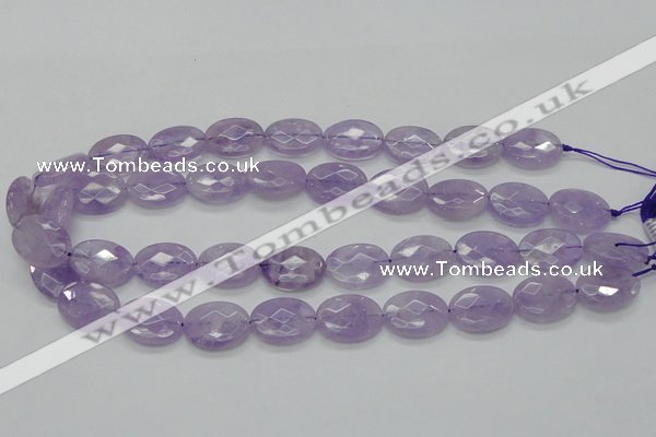 CNA331 15.5 inches 15*20mm faceted oval natural lavender amethyst beads