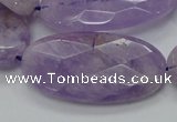 CNA335 15.5 inches 20*40mm faceted oval natural lavender amethyst beads