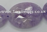 CNA336 15.5 inches 30*40mm faceted oval natural lavender amethyst beads