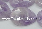 CNA337 22*30mm faceted teardrop natural lavender amethyst beads