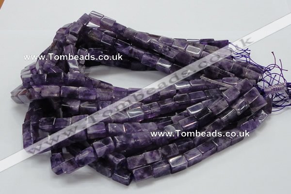 CNA36 15.5 inches 8*12mm cuboid grade AB natural amethyst beads