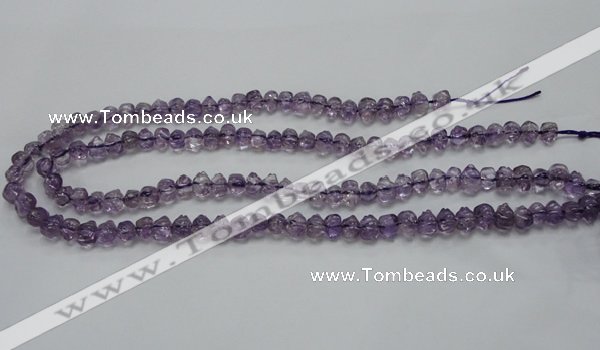 CNA39 15.5 inches 6*9mm pig-shaped grade A natural amethyst beads