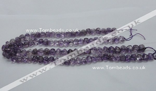 CNA40 15.5 inches 8*11mm pig-shaped grade A natural amethyst beads