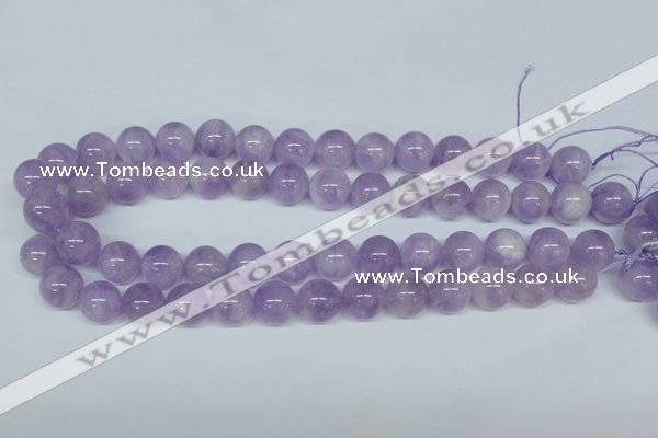 CNA404 15.5 inches 14mm round natural lavender amethyst beads