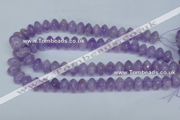 CNA409 15.5 inches 10*16mm rondelle natural lavender amethyst beads