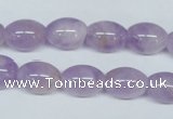 CNA412 15.5 inches 10*14mm rice natural lavender amethyst beads