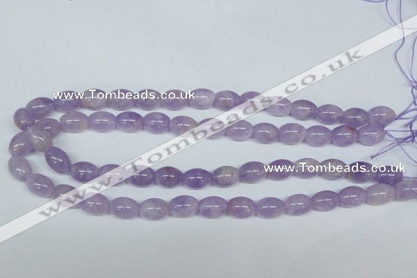 CNA412 15.5 inches 10*14mm rice natural lavender amethyst beads