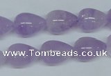 CNA418 15.5 inches 12*16mm teardrop natural lavender amethyst beads