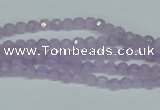 CNA420 15.5 inches 4mm faceted round natural lavender amethyst beads