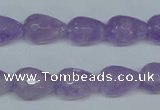 CNA430 10*14mm faceted teardrop natural lavender amethyst beads