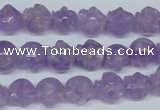 CNA433 15.5 inches 12*12mm skull shape natural lavender amethyst beads