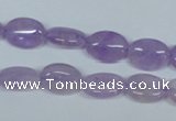 CNA443 15.5 inches 10*12mm oval natural lavender amethyst beads