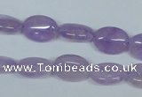 CNA444 15.5 inches 10*14mm oval natural lavender amethyst beads