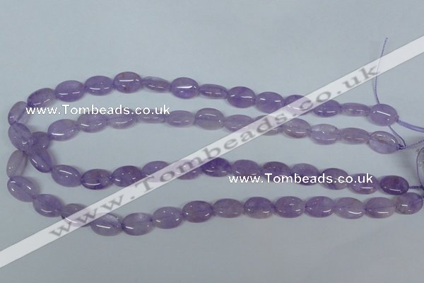 CNA444 15.5 inches 10*14mm oval natural lavender amethyst beads