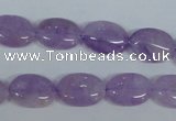 CNA445 15.5 inches 12*16mm oval natural lavender amethyst beads