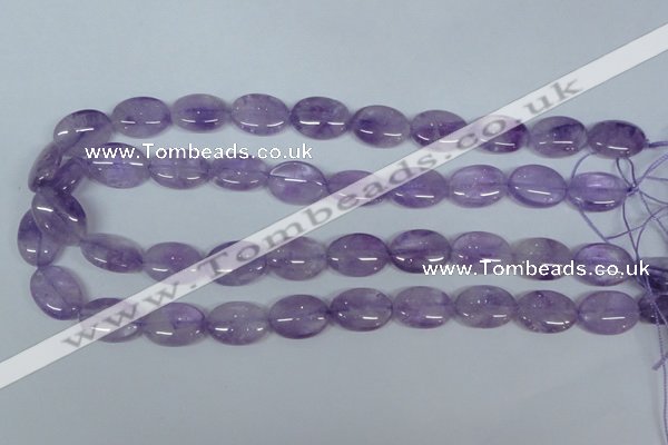 CNA446 15.5 inches 13*18mm oval natural lavender amethyst beads