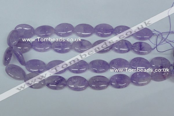 CNA449 15.5 inches 18*25mm oval natural lavender amethyst beads