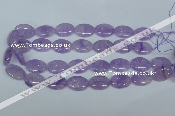 CNA450 15.5 inches 22*30mm oval natural lavender amethyst beads