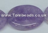 CNA452 15.5 inches 30*40mm oval natural lavender amethyst beads