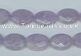 CNA455 15.5 inches 12*16mm faceted oval natural lavender amethyst beads