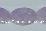 CNA459 15.5 inches 22*30mm faceted oval natural lavender amethyst beads