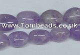 CNA465 15.5 inches 10*14mm nugget natural lavender amethyst beads