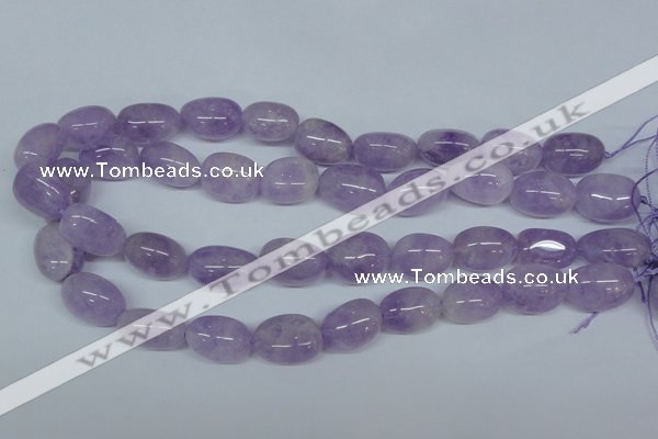 CNA466 15.5 inches 14*18mm nugget natural lavender amethyst beads