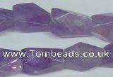 CNA467 15.5 inches 18*24mm faceted nugget natural lavender amethyst beads