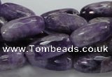 CNA52 15.5 inches 10*20mm faceted rice grade AB natural amethyst beads