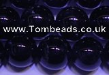 CNA562 15.5 inches 8mm round AA grade natural dark amethyst beads